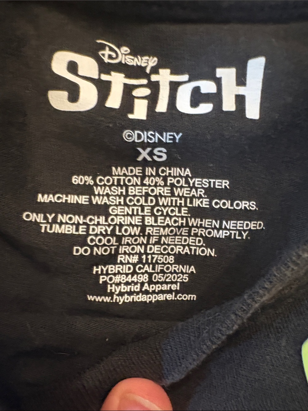 Disney Black Glow-in-the-Dark Stitch 'Scary Comes in All Forms' Tee - Picture 6 of 7